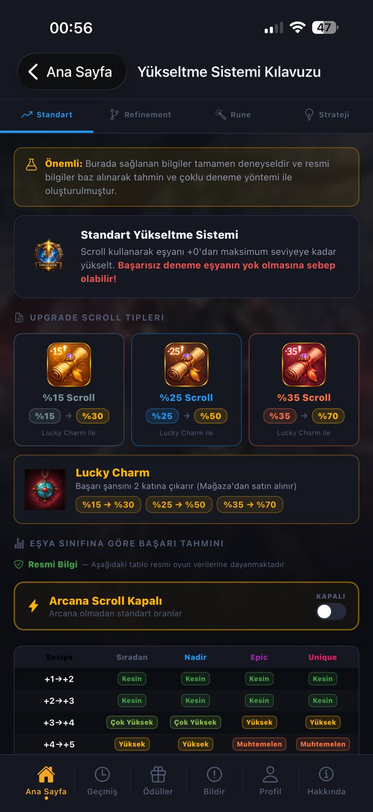 ROW Helper Android Screenshot